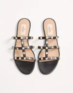 Valentino Rockstud Flat Slide Sandal - Image 5